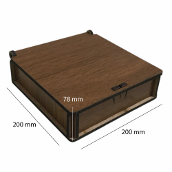 AHŞAP KUTU 200*200*78 MM T265
