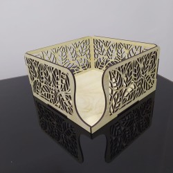 YAPRAK DESENLİ PEÇETELİK 17*17*9CM T388