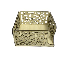 KELEBEK DESENLİ PEÇETELİK 17*17*9CM T389