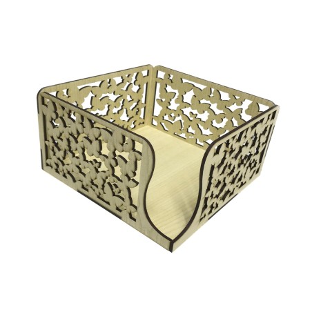 KELEBEK DESENLİ PEÇETELİK 17*17*9CM T389