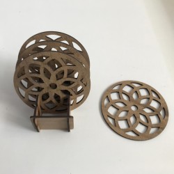 STANDLI 4’LÜ BARDAK ALTLIĞI T237