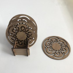 STANDLI 4’LÜ BARDAK ALTLIĞI T238