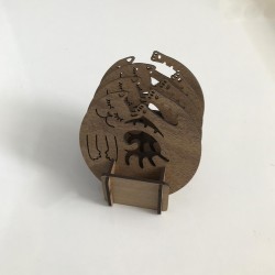 STANDLI 4’LÜ BARDAK ALTLIĞI T240