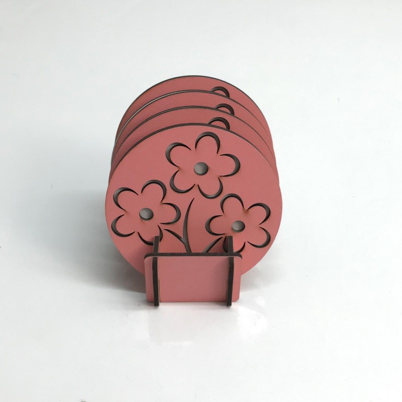 STANDLI 4’LÜ BARDAK ALTLIĞI ÇİFT KAT T245