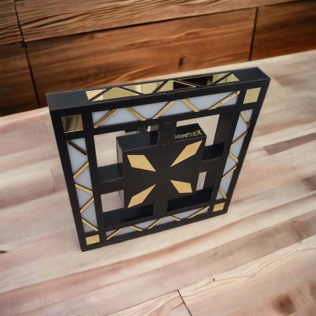 AVİZE PLEKSİ DESENLİ LEDLİ 45*45*25CM T403