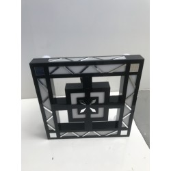 AVİZE PLEKSİ DESENLİ LEDLİ 45*45*25CM T403