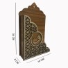 AHŞAP KUR'AN I KERİM KUTUSU ASKILI MDF DESENLİ 19*30*6CM T209