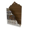 AHŞAP KUR'AN I KERİM KUTUSU ASKILI PLEKSİ DESENLİ 19*30*6CM T210
