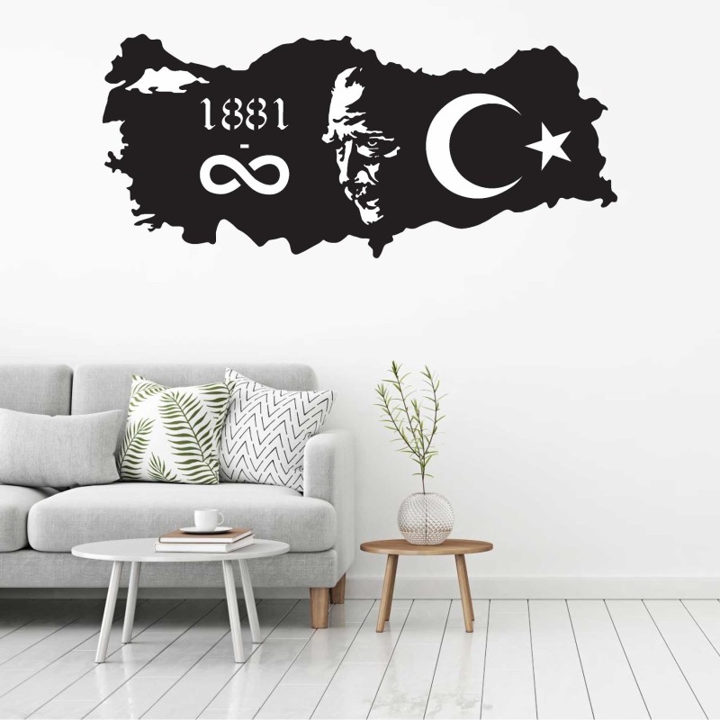 TÜRKİYE ATATÜRK DUVAR TABLOSU T448