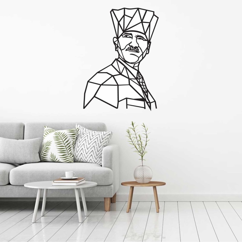 GEOMETRİK ATATÜRK DUVAR TABLOSU T446